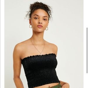 Urban Outfitters black velvet tube top